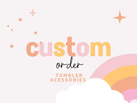 Custom Topper For Stanley Topper or name plate custom engraved tumbler w accessories