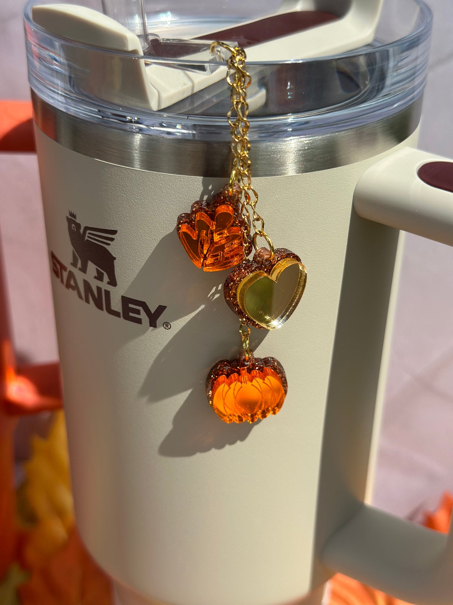 I Love Fall Tumbler Lid Topper Charms or Set 🎃