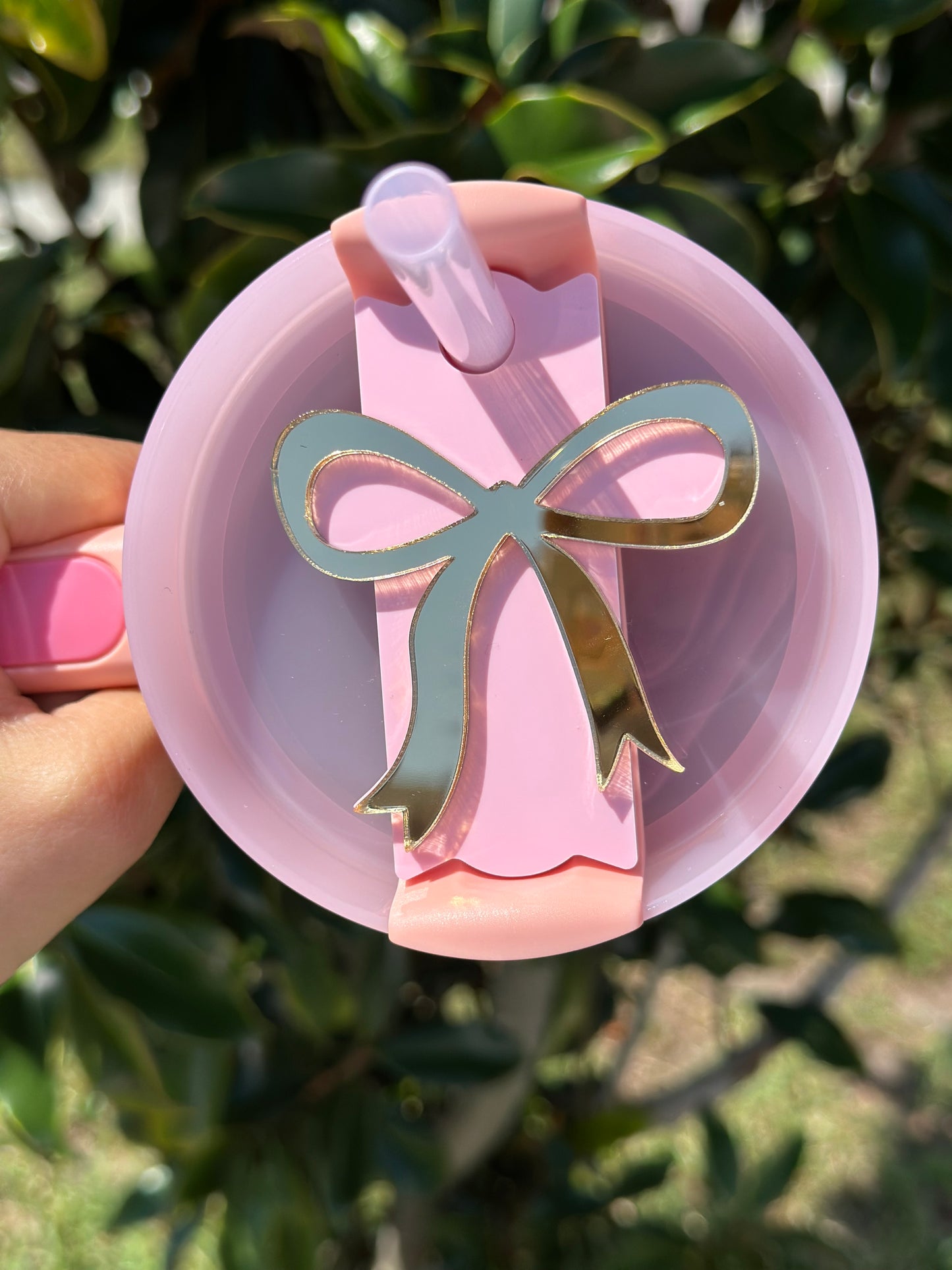 Peach and Cream Barbie |Stanley inspired Topper and Charm set