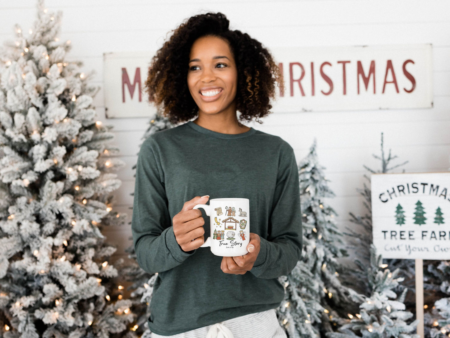 True Story Mug Faith Based Coffee Mug 15 oz  Ideal Gift for the Season Christmas Mug Nativity Story Mug  Christian Gift Coffee lover Gift