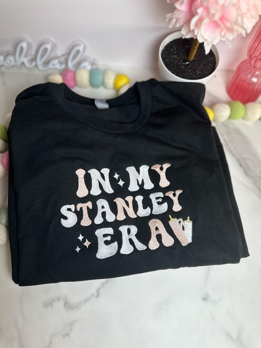 In my Stanley Era tumbler Embroidery T-Shirt Era Cup Era In my Cup  40oz Tumbler Trendy Obsessive Cup Era T Shirt