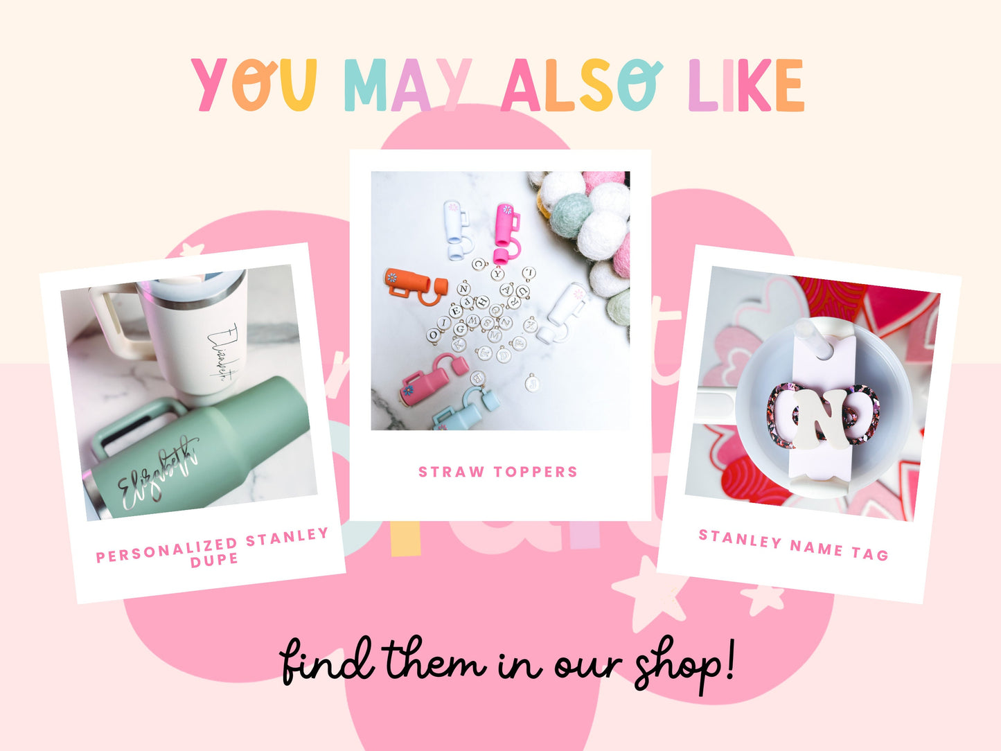 Stanley accessories gift box Personalized Stanley accessories gift for birthday Stanley accessories gift for Bridemaid Tumbler lover Gift