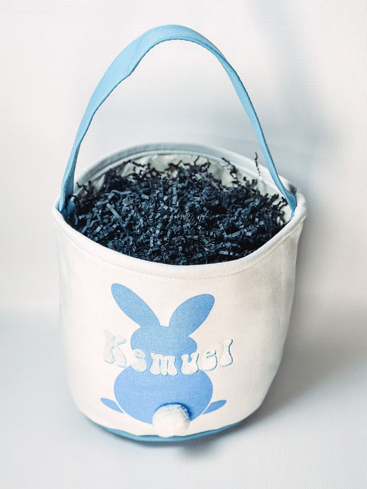 Easter basket Personalized Easter Basket monogram easter basket  girls basket boys basket girls easter basket embroidered rabbit