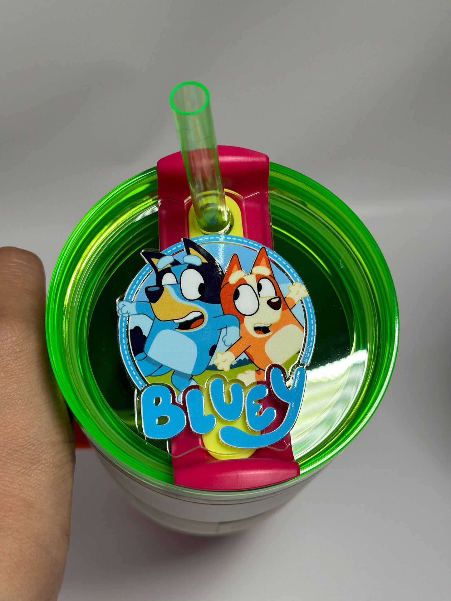 Blue Tumbler Name Plate Blue Dog Name Plate Personalized tumbler Bingo Tumbler Name Tag Tumbler Cup Accessories
