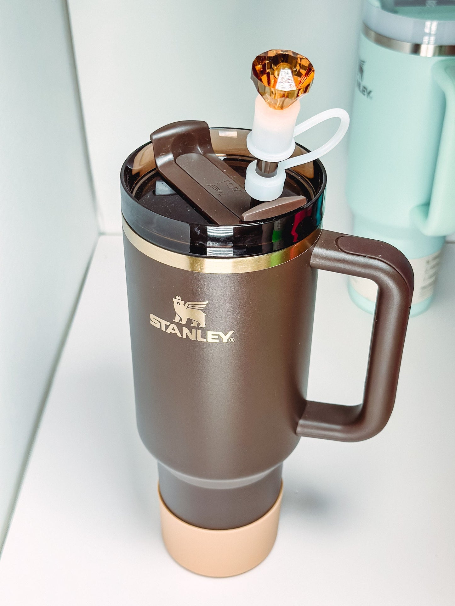 Straw Topper Cover Diamond Edition Topper Straw topper for tumbler 40oz silicone straw cap topper