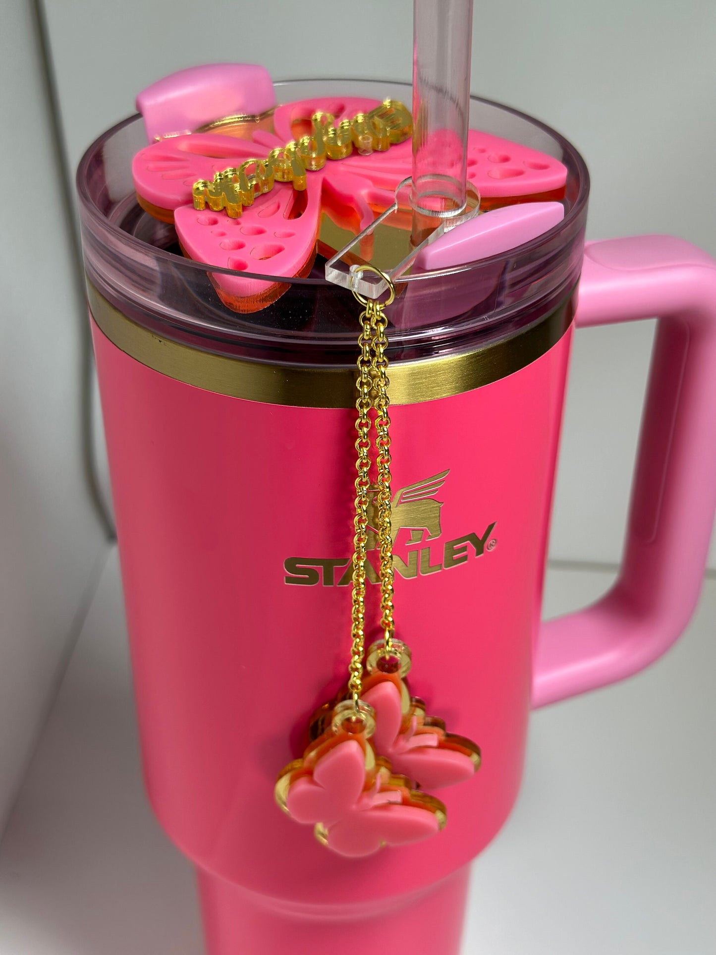 Complex Tumbler straw Charm personalizatio Tumbler Accessory Acrylic Charm Magical Castle tumbler topper Straw Charm for tumbler