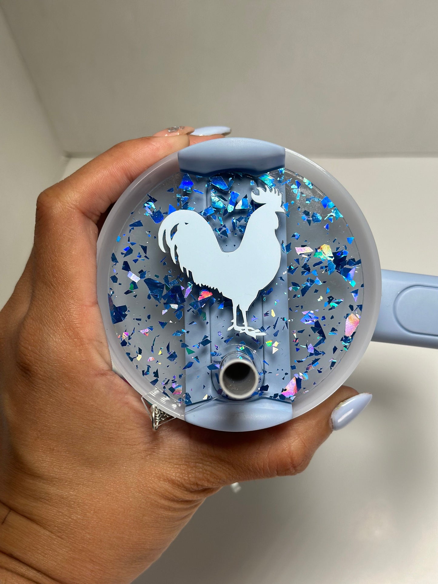 Chicken Topper Name Plate Tag for Your Tumbler Quirky Accessory Customize and Personalized western topper Rooster set chicken charms