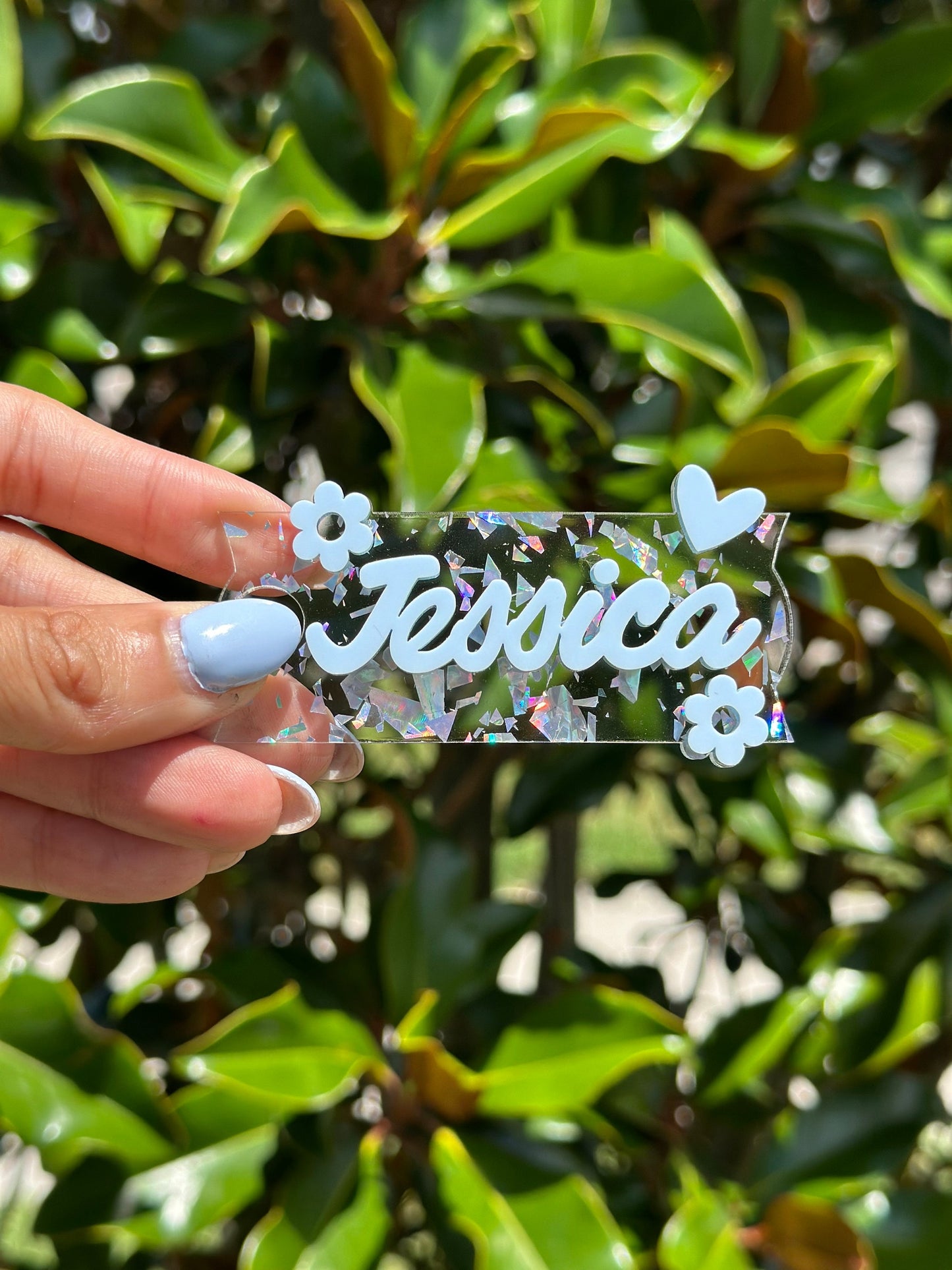 Daisy name tag Retro Flower Topper name plate personalization tumbler name tag daisy tumbler Name tag gift for her gift for mom