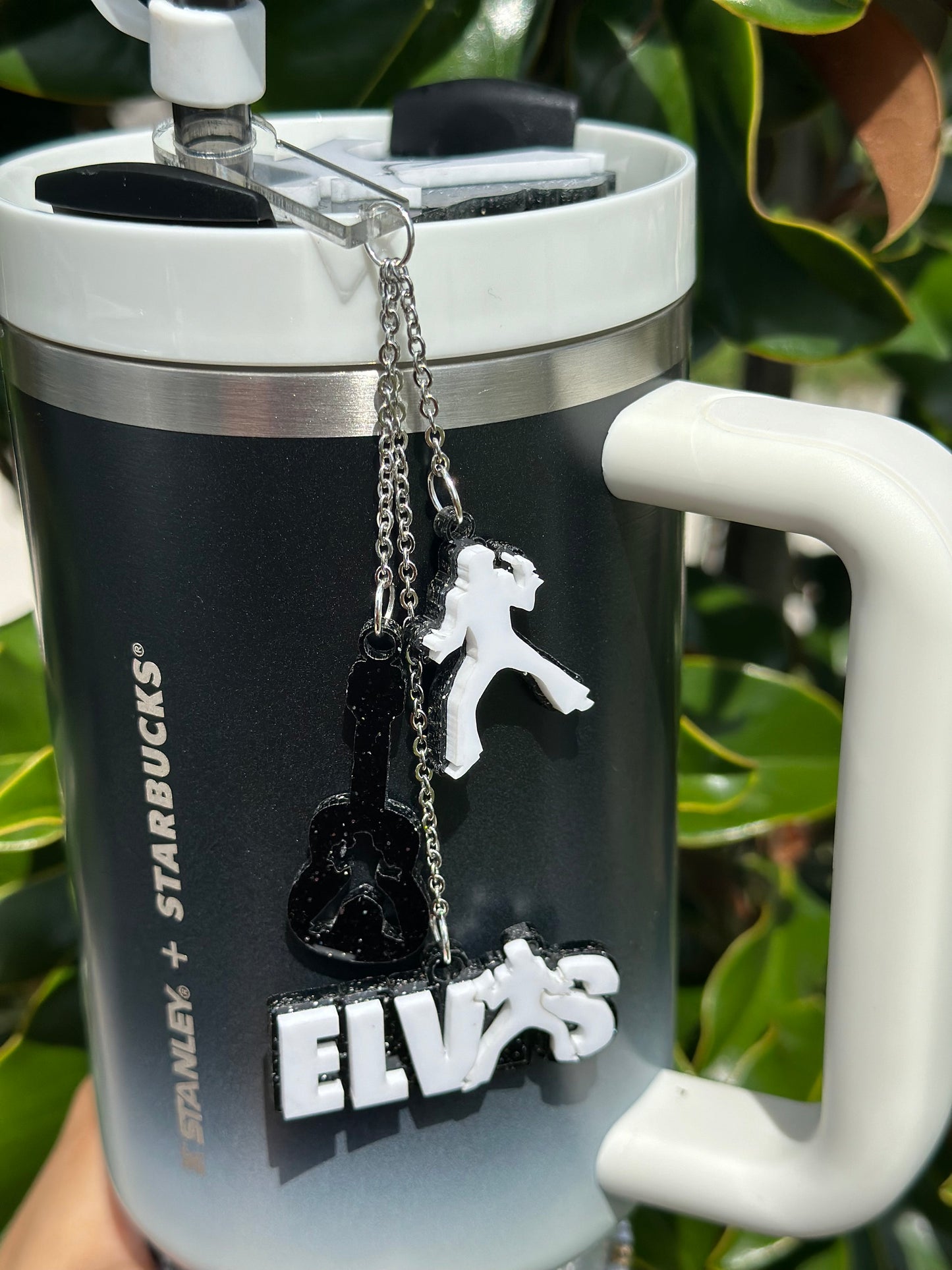 The King of rock and roll name plate and charms set tumbler name plate Tumbler Stanley Name plate, tumbler cup topper tumbler Accessories
