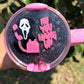 Spooky Tumbler H2.0 Cup Topper | Fits 40oz | 30oz | 20oz Tumblers | "No You Hang Up" Scream Design | Tumbler Cup Accessories