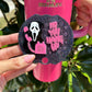 Spooky Tumbler H2.0 Cup Topper | Fits 40oz | 30oz | 20oz Tumblers | "No You Hang Up" Scream Design | Tumbler Cup Accessories