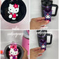 Kawaii friend kitty Quencher H2.0 name tag plate Topper 40oz Stanley name tage tumbler name plate hKitty tumbler topper Tumbler Lid Topper