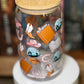Small Town Cowboy Romance Glass Cup – 16oz Booktrope Can Glass with Bamboo Lid + Straw