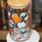 Small Town Cowboy Romance Glass Cup – 16oz Booktrope Can Glass with Bamboo Lid + Straw