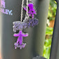 Purple & black  Love symbol name plate and charms set tumbler name plate Tumbler Stanley Name plate, tumbler cup topper tumbler  Accessories