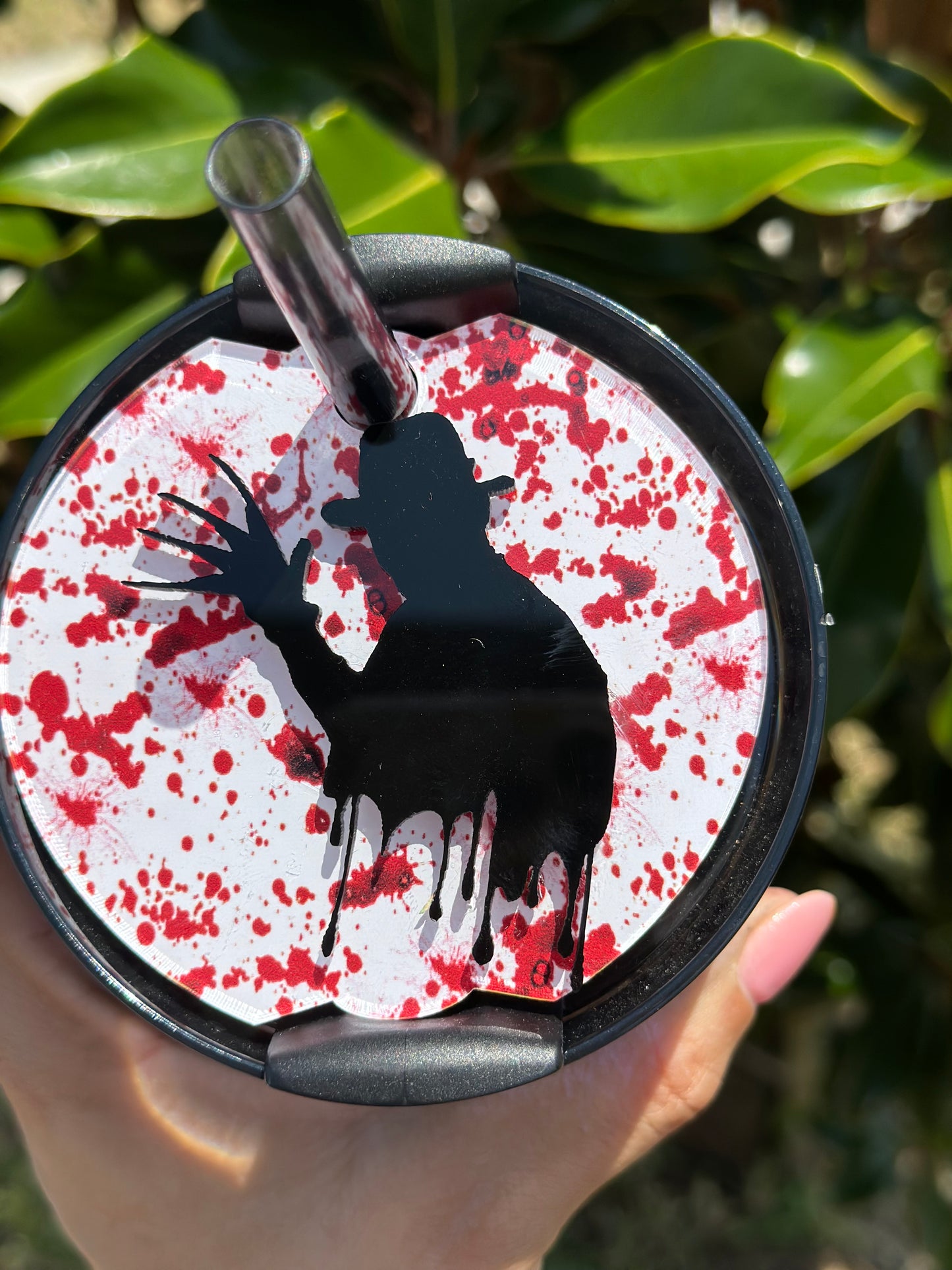 Freddy Tumbler Topper  Horror Movie inpso Tumblers Cup Accessories Halloween Tumbler Topper Tumbler Slasher Spooky Season