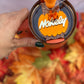 Pumpkin Fall Stanley Topper Halloween Name Tumbler Topper Spooky Season Topper Plate  Autumn Fall topper Name Plate Personalized Pumpkin