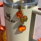 I Love Fall Tumbler Lid Topper Charms  or Set 🎃