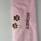 Paw print Microfiber Drying Towel Embroidered name with personalized towel monogrammed bath towel pet towel with names Dog towels dog gifts
