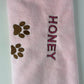 Paw print Microfiber Drying Towel Embroidered name with personalized towel monogrammed bath towel pet towel with names Dog towels dog gifts
