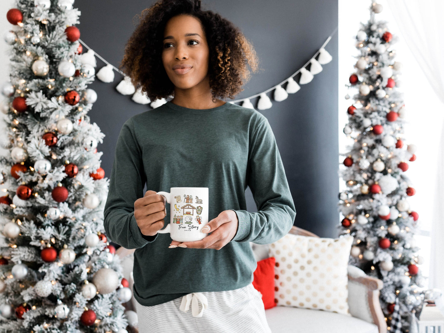 True Story Mug Faith Based Coffee Mug 15 oz  Ideal Gift for the Season Christmas Mug Nativity Story Mug  Christian Gift Coffee lover Gift