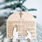 Luke 2 Scripture Christmas Ornament Shelf Sitter Wooden Nativity Home Decor Easel Handmade Wooden Nativity Luke 2 Home decor Christian Gift
