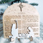 Luke 2 Scripture Christmas Ornament Shelf Sitter Wooden Nativity Home Decor Easel Handmade Wooden Nativity Luke 2 Home decor Christian Gift