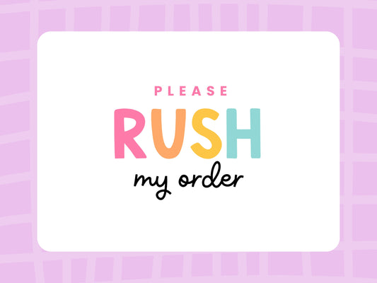 Rush fee Rushing Production Fee Ups Ground 1-2 Days