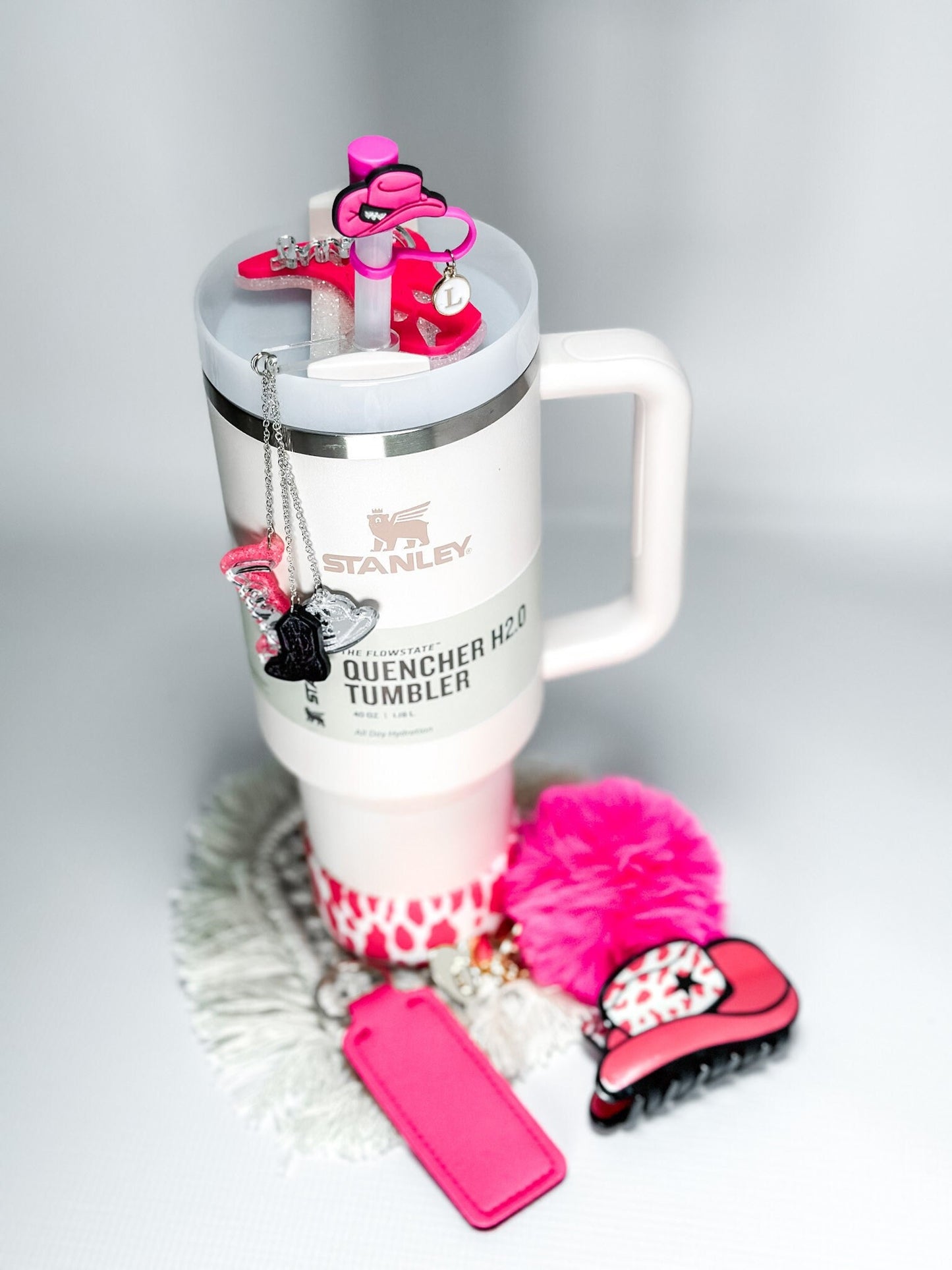 Disco Pink Boots Tumbler name Tag Cowgirl Tumbler Tag Topper accessory gift box Personalized tumbler Cowgirl gift set Birthday Gift Set