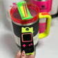 Personalized Name Plate for Tumbler Custom Tumbler Topper tumbler 30oz 40oz Lids H2.0  Cassette name topper Neon Tumbler Name Plate