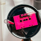 Personalized Name Plate for Tumbler Custom Tumbler Topper tumbler 30oz 40oz Lids H2.0  Gameboy name tag Neon Tumbler Name Plate