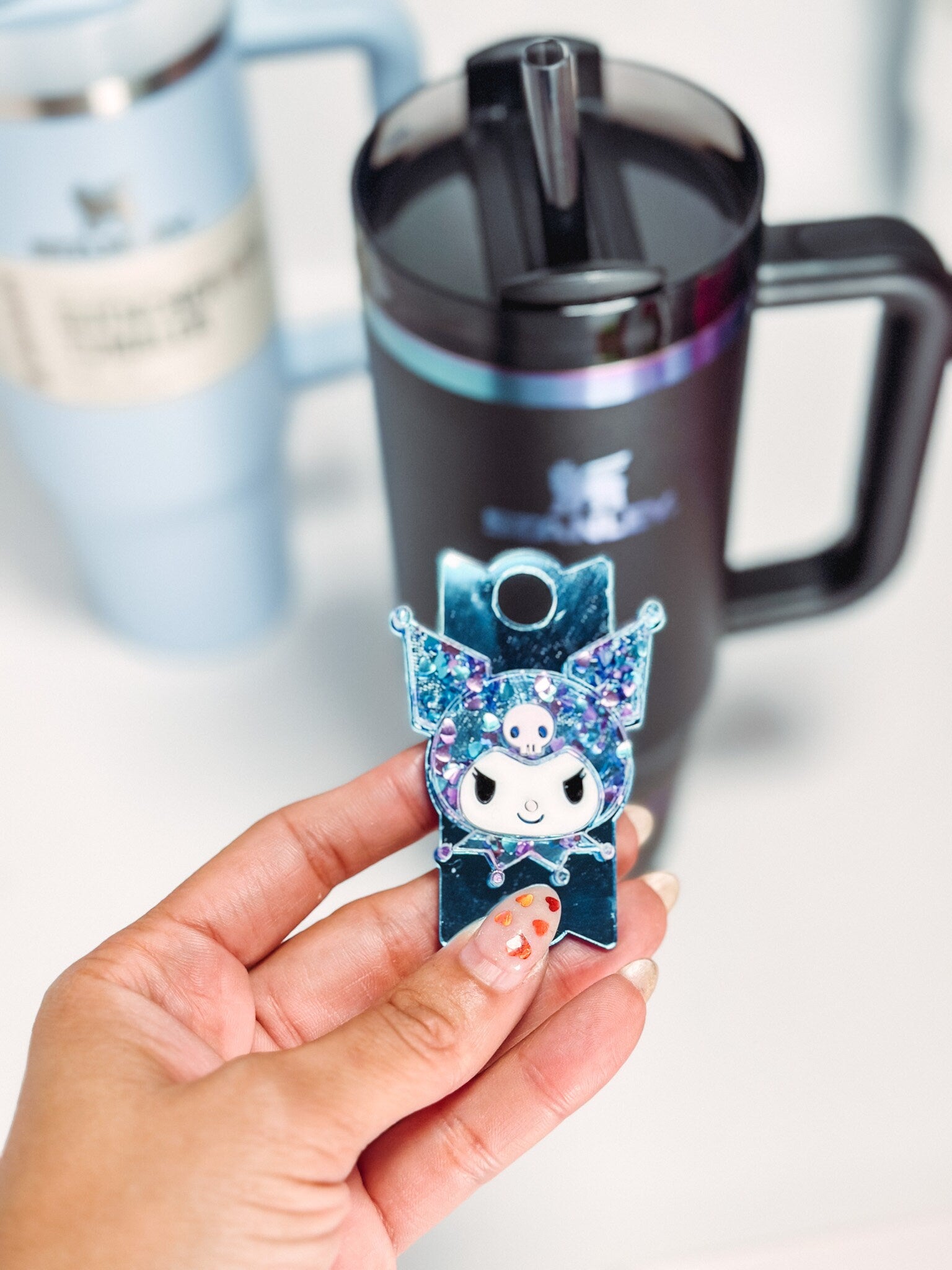 STANLEY 40oz クエンチャー　キティ Kawaii friend kitty Quencher H2.0 name tag plate Topper 40oz