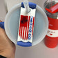 Personalized Tumbler Name Plate USMC  Flag Stanley Name Tag For Tumbler Plate Topper Acrylic EGA Name Plate Quencher Name Tag  Military wife