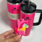 Unicorn Personalized Tumbler Name Plate Tumbler Name Tag For Tumbler Unicorn name Topper tumbler name tag Tumbler Accessories for gift mom