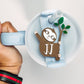 Personalized Name Plate for Tumbler Custom Tumbler Topper tumbler 30oz 40oz Lids H2.0 Cute Sloth Tumbler Name Plate Sloth Name Plate