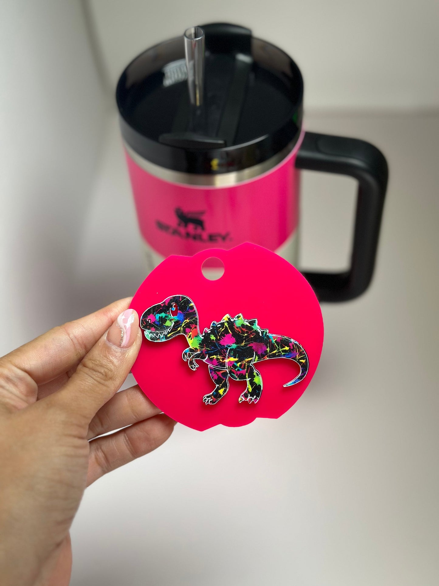 Dino Tumbler Topper Dinosaurs Love Dinosaur name taf Tumbler tumbler Topper Tumbler Cup Accessories Gift for her