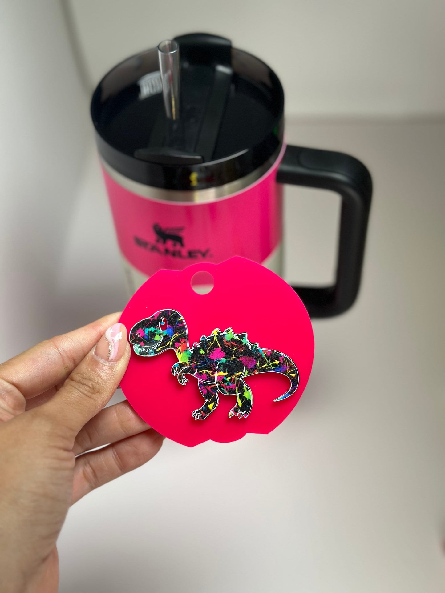 Dino Tumbler Topper Dinosaurs Love Dinosaur name taf Tumbler tumbler Topper Tumbler Cup Accessories Gift for her