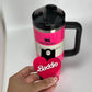 Personalized Tumbler Lid Girly Name Plate Tumbler topper Tumbler Accessories Cup Accessories tumbler name tag Name Topper Tumbler Name Tag
