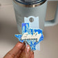 Texas Tumbler Topper Texas  Lone Star State Tumbler Topperr Name Plate Tumbler For Tumbler  Blue bonnet Flower  tumbler Accessories