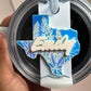 Texas Tumbler Topper Texas  Lone Star State Tumbler Topperr Name Plate Tumbler For Tumbler  Blue bonnet Flower  tumbler Accessories