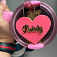 Pink Gold  Heart   tumbler cup accessory charm Cup Charm Pink Lover Charm  straw charms  Pink Parade Tumbler Topper Pink gold