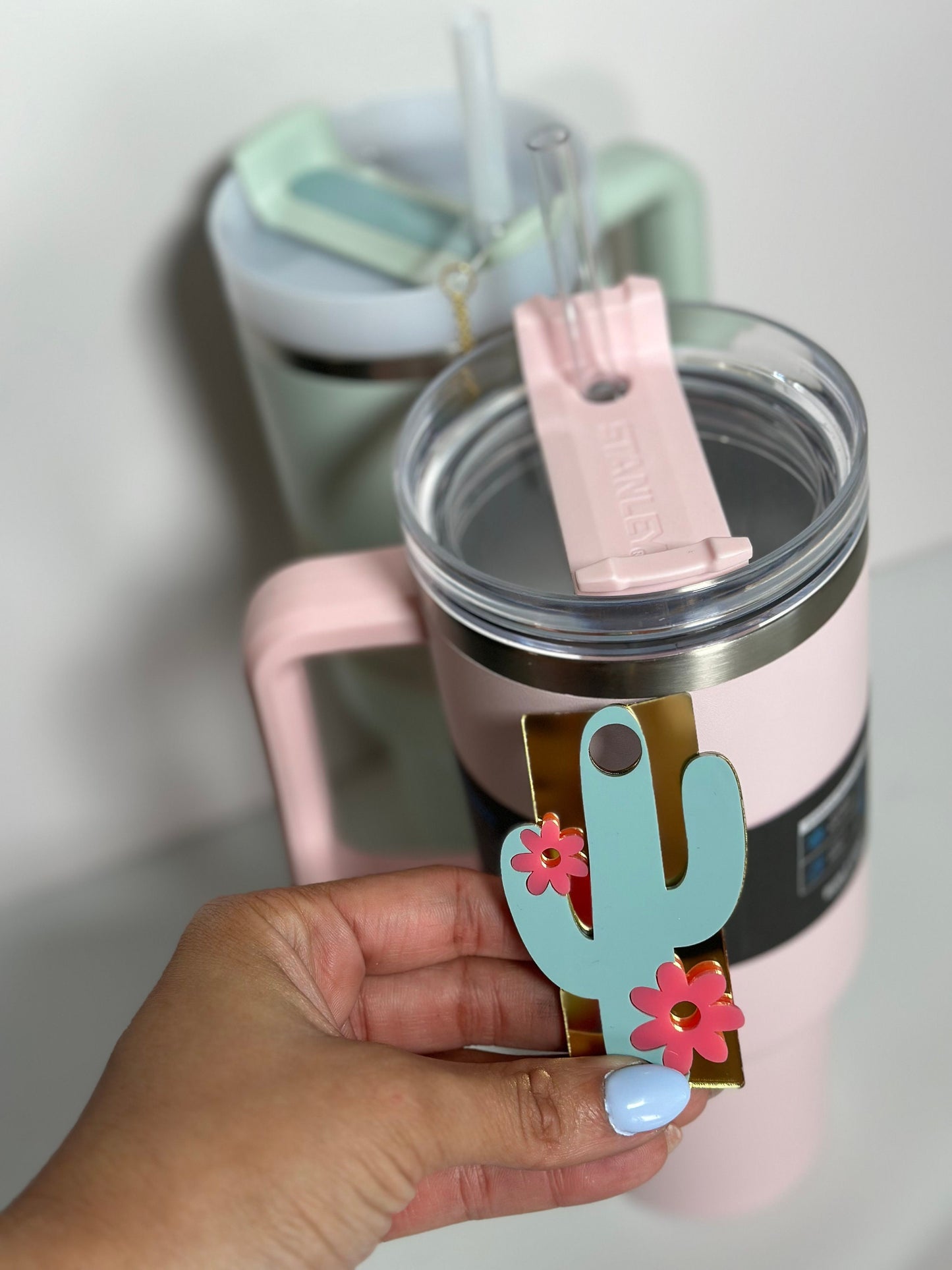 Cactus Tumbler Tag, Tumbler Name Plate, Personalized Tumbler Topper Name Plate Cup Tumbler Name Plate Personalized Tumbler Topper Accessory