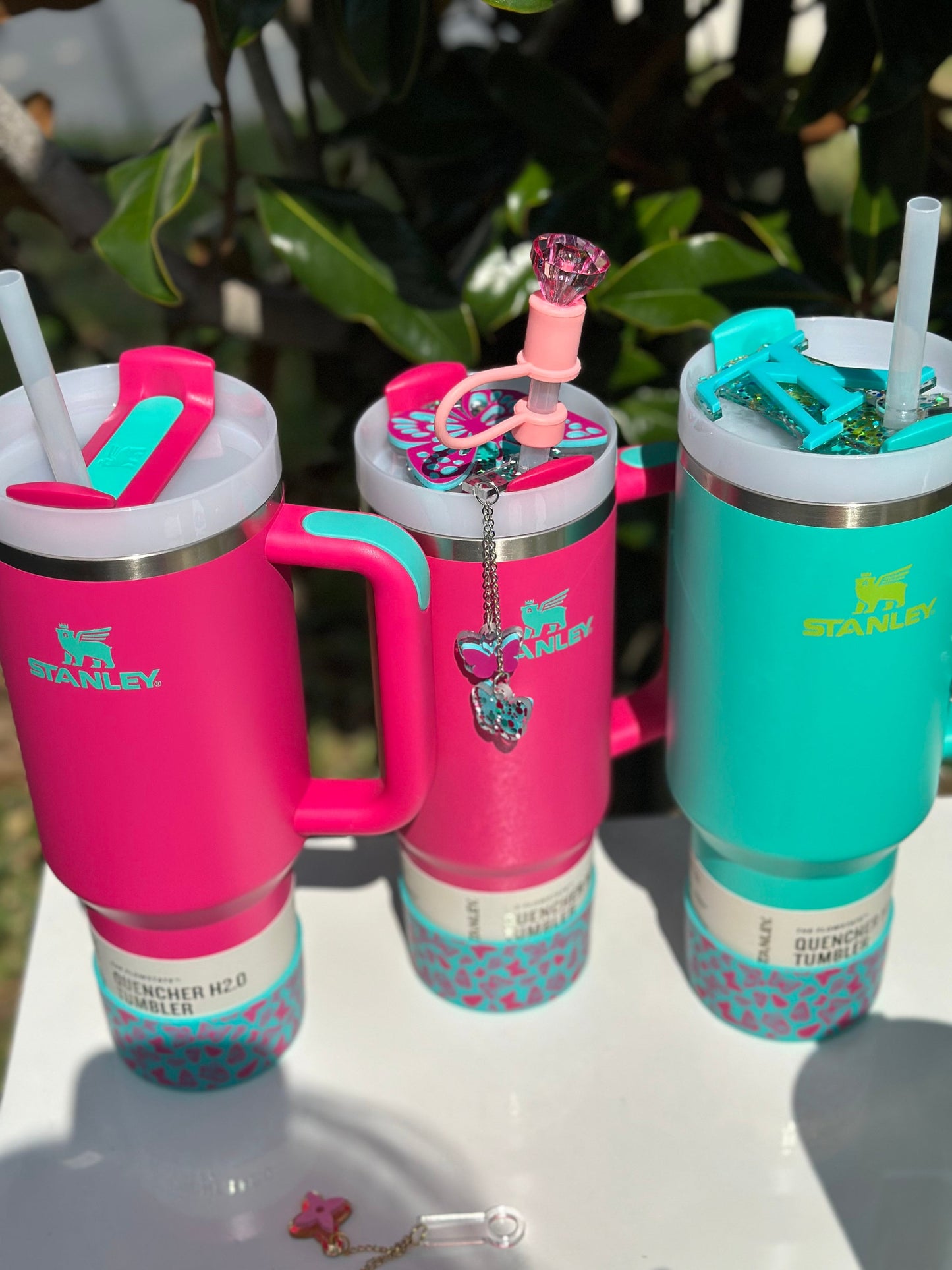 Silicone Tumbler Boot tumbler passion Pink Teal Butterfly Boot Tumbler Boot Butterflies Tumbler Boot with acessory or tumbler boot only