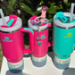 Silicone Tumbler Boot tumbler passion Pink Teal Butterfly Boot Tumbler Boot Butterflies Tumbler Boot with acessory set