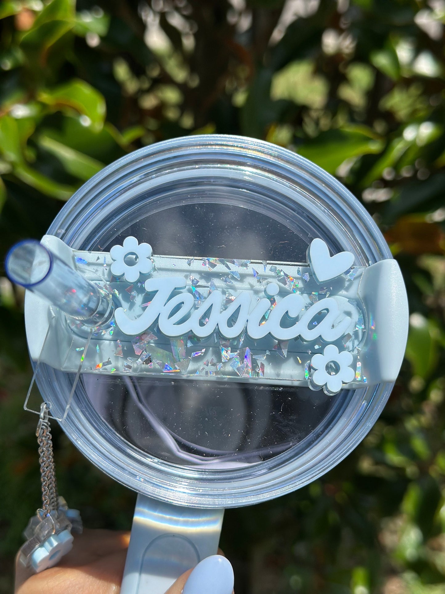 Daisy name tag Retro Flower Topper name plate personalization tumbler name tag daisy tumbler Name tag gift for her gift for mom