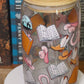 Small Town Cowboy Romance Glass Cup – 16oz Booktrope Can Glass with Bamboo Lid + Straw
